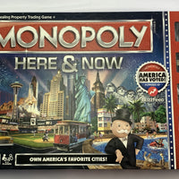 Monopoly Here and Now Board Game America's Cities - 2015 - USAopoly - New Old Stock