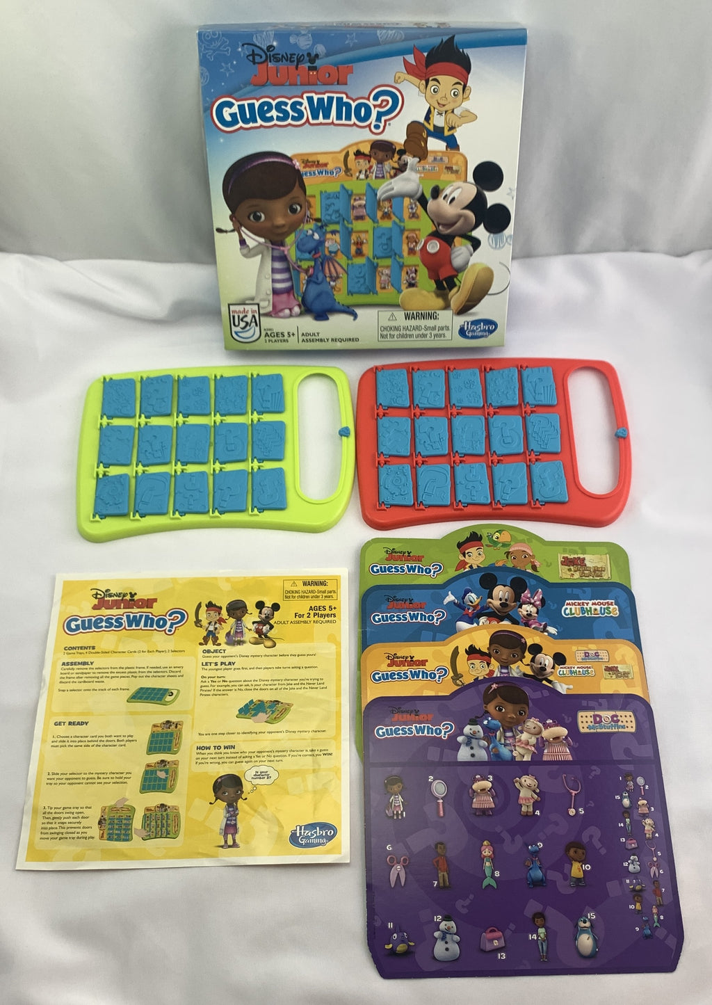 Disney Junior Guess Who Game - 2013 - Hasbro - Great Condition