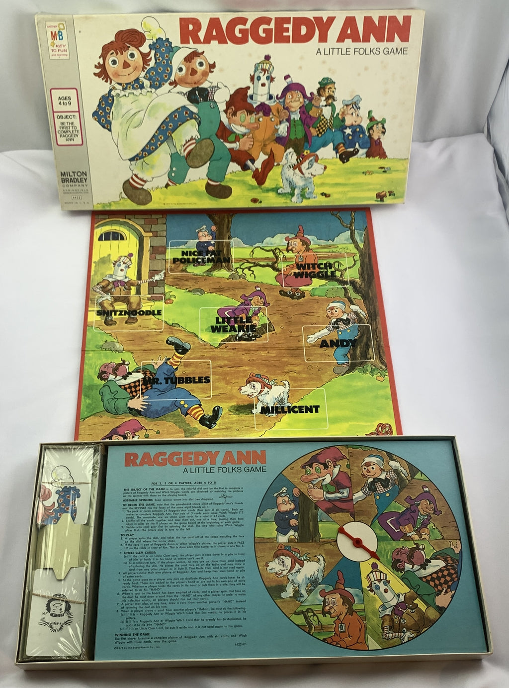 Raggedy Ann A Little Folks Game - 1974 - Milton Bradley - New Old Stock