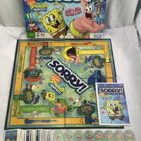 Sorry! Spongebob Edition Game - 2008 - Parker Brothers - Great Condition