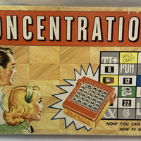 Concentration Game 1st Edition - 1959 - Milton Bradley - Great Condition
