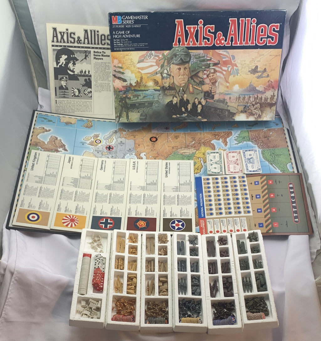 Axis and Allies Game - 1984 - Milton Bradley - Great Condition
