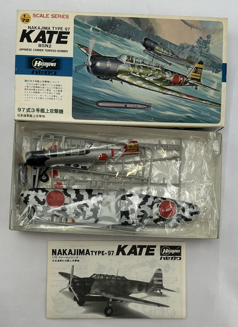 Hasegawa 1:72 Scale Nakajima B5N2 Kate Model Kit - Hasegawa