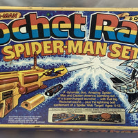 Ricochet Racers Spider Man Set w/ Captain America - 1975 - Hasbro - Working/Good Condition