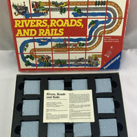 Rivers, Roads & Rails Game - 1984 - Ravensburger - Good Condition