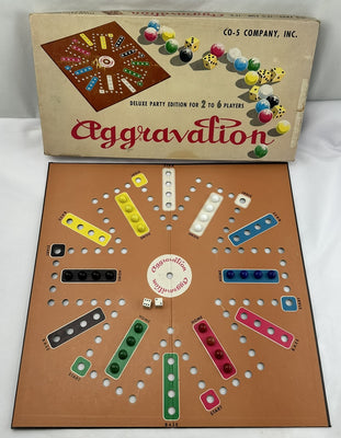 Aggravation Game Deluxe Party Edition - 1962 - CO-5 Co. - Good Condition