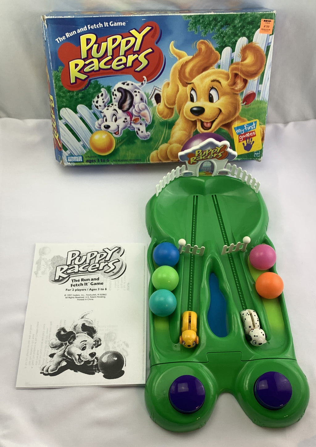 Puppy Racers Game - 1997 - Parker Brothers - Great Condition
