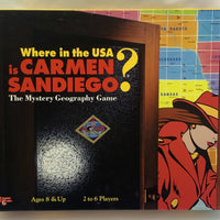 Where in the USA is Carmen Sandiego? Board Game - 1993 - University Games - Great Condition