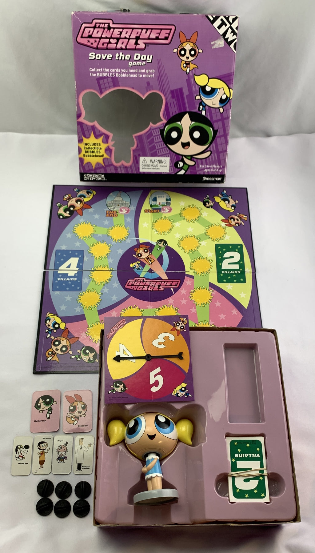 Powerpuff Girls: Save the World Game - 2003 - Pressman - Great Condition