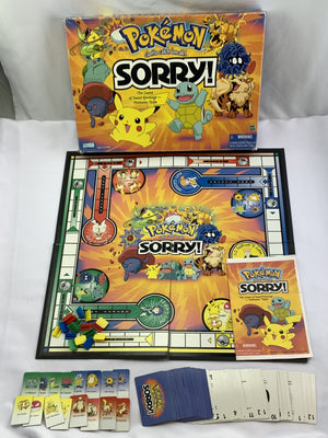 Sorry! The Pokemon Edition Game - 2000- Parker Brothers - Very Good Condition