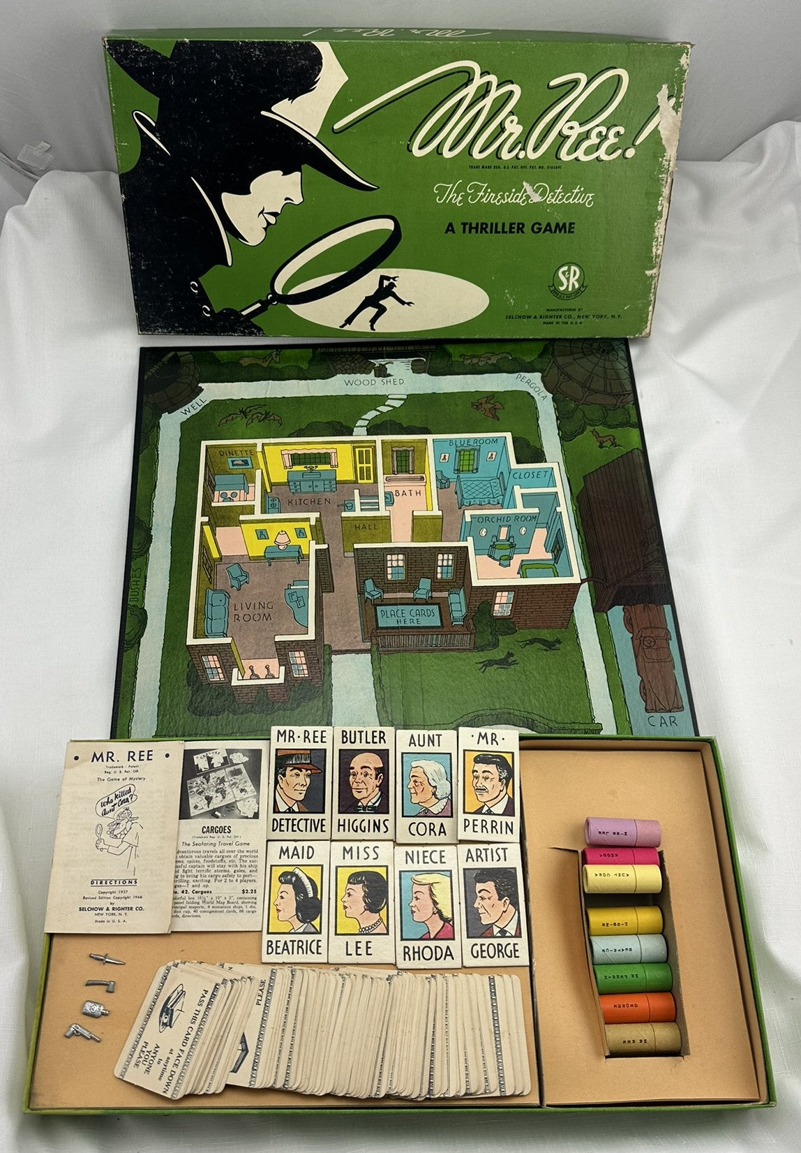 Mr. Ree!: The Fireside Detective Game - 1946 - Selchow & Righter - Goo ...