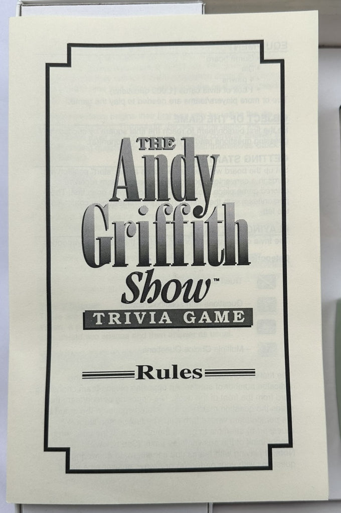 Andy Griffith Show Trivia Board Game | For 2-4 Players Or Teams, Family Party Game