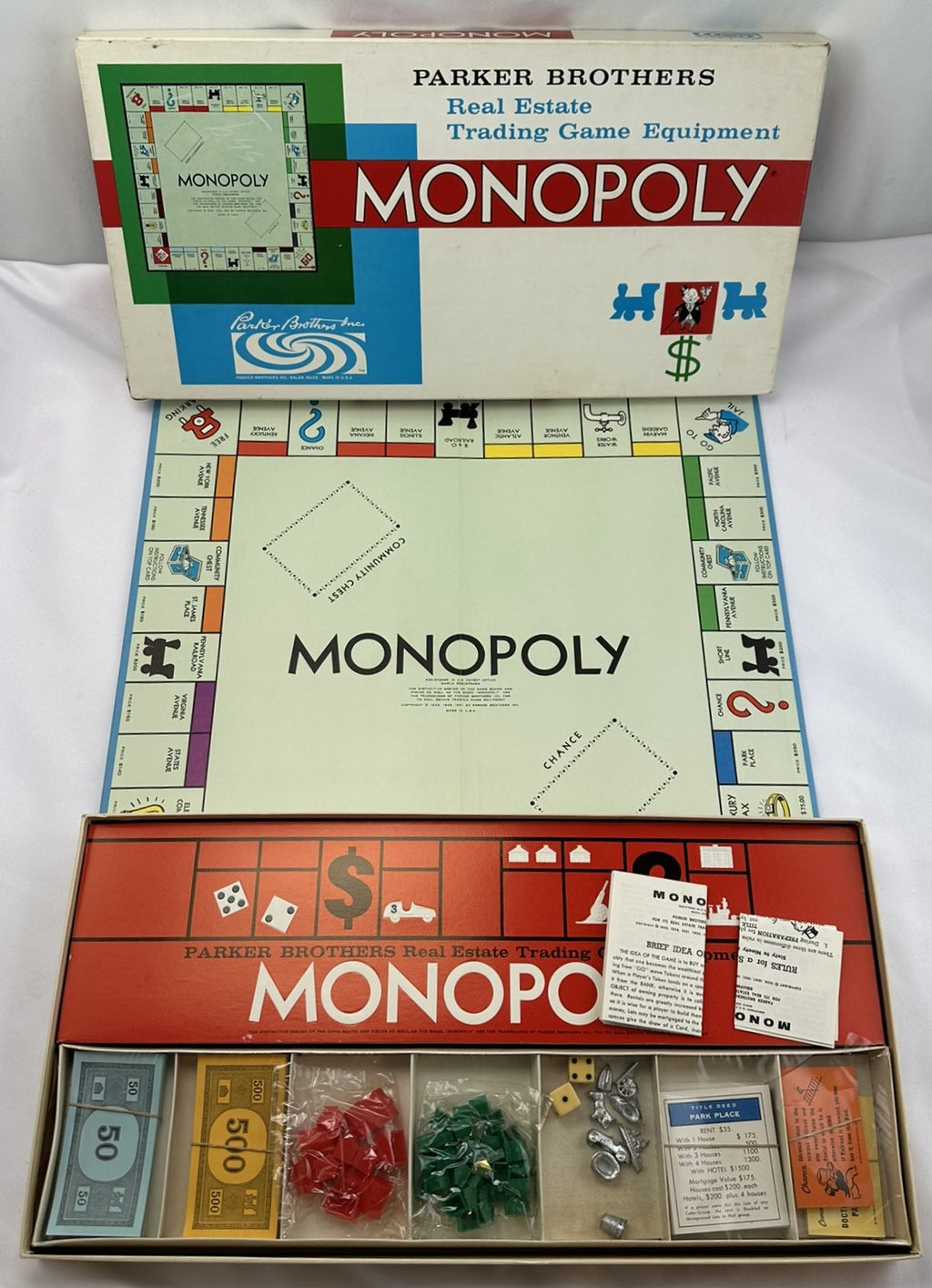 Monopoly Game - 1961 - Parker Brothers - New Old Stock