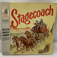 Stagecoach Board Game - 1958 - Milton Bradley - Good Condition
