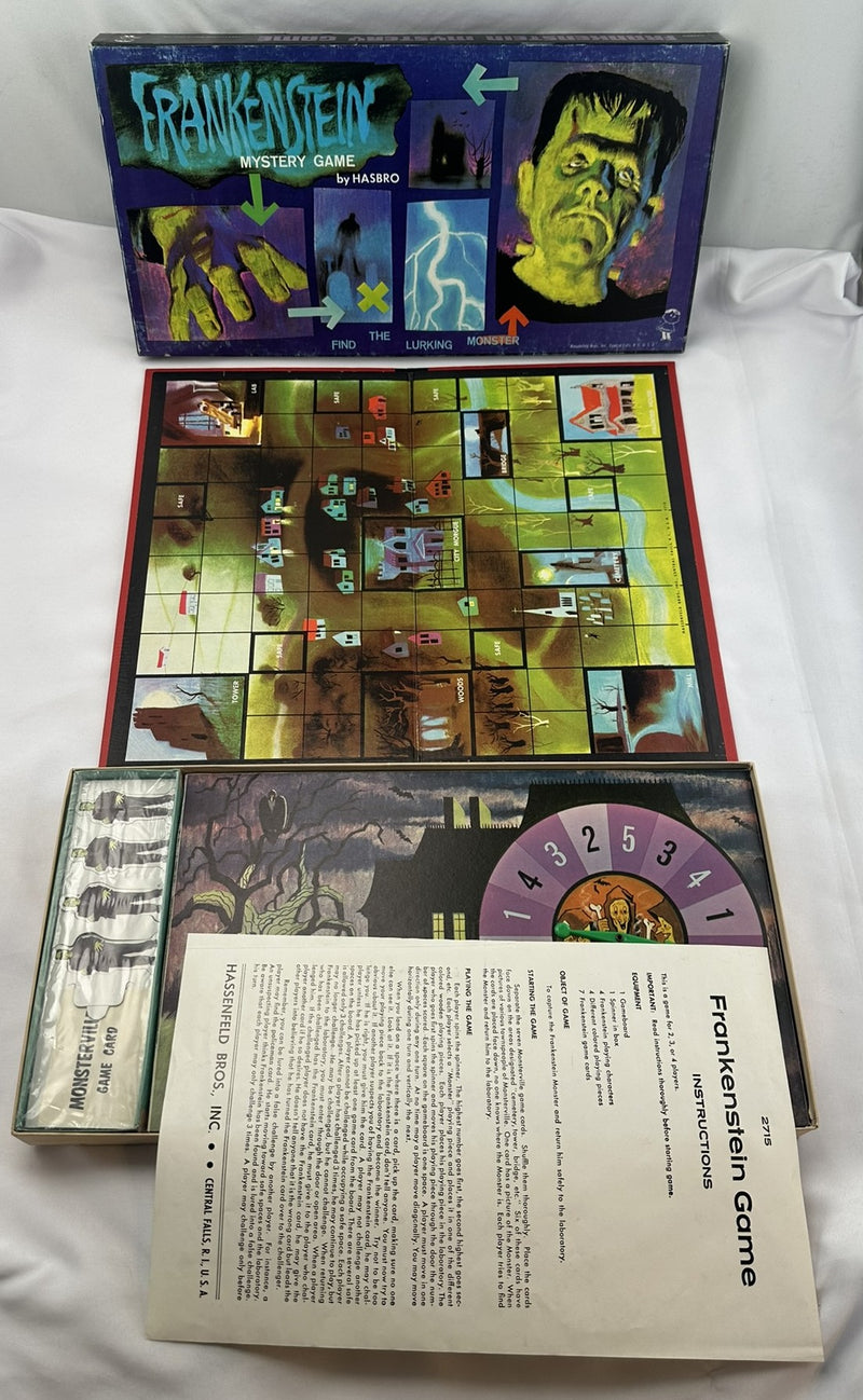 Frankenstein Mystery Game - 1963 - Hasbro - New Old Stock Frankenstein Mystery Game - 1963 - Hasbro - New Old Stock