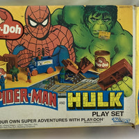 Kenner Play Doh Spider Man and Hulk Playset - 1980 - Playskool - Good Condition