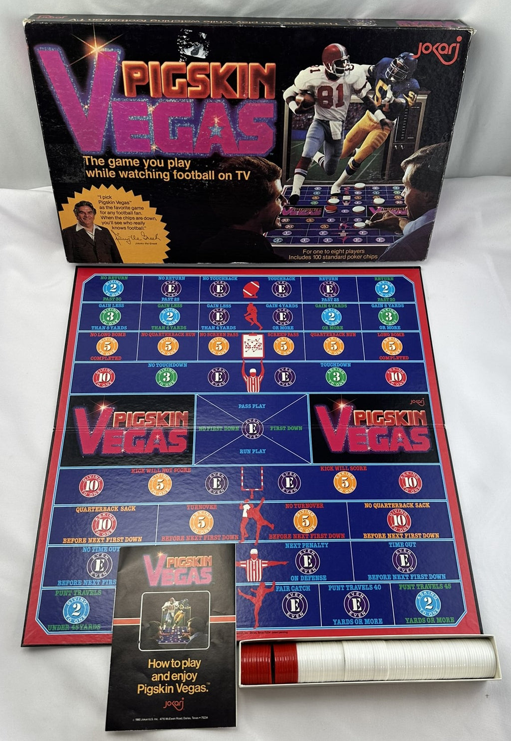 Pigskin Vegas Game - 1980 - Great Condition