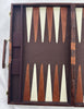 Backgammon Set 17 1/2" x 11" Brown/White - Complete - Great Condition