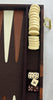 Backgammon Set 17 1/2" x 11" Brown/White - Complete - Great Condition