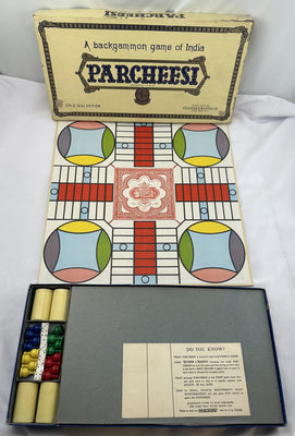 Parcheesi Game Gold Edition - 1959 - Selchow & Righter - Good Condition