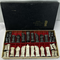 Ganine Gothic Chess Set Tournament Edition - 1957 - Pacific Game Co - Very Good Condition