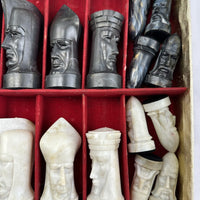 Ganine Gothic Chess Set Tournament Edition - 1957 - Pacific Game Co - Very Good Condition