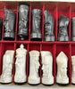 Ganine Gothic Chess Set Tournament Edition - 1957 - Pacific Game Co - Very Good Condition