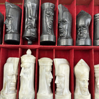 Ganine Gothic Chess Set Tournament Edition - 1957 - Pacific Game Co - Very Good Condition