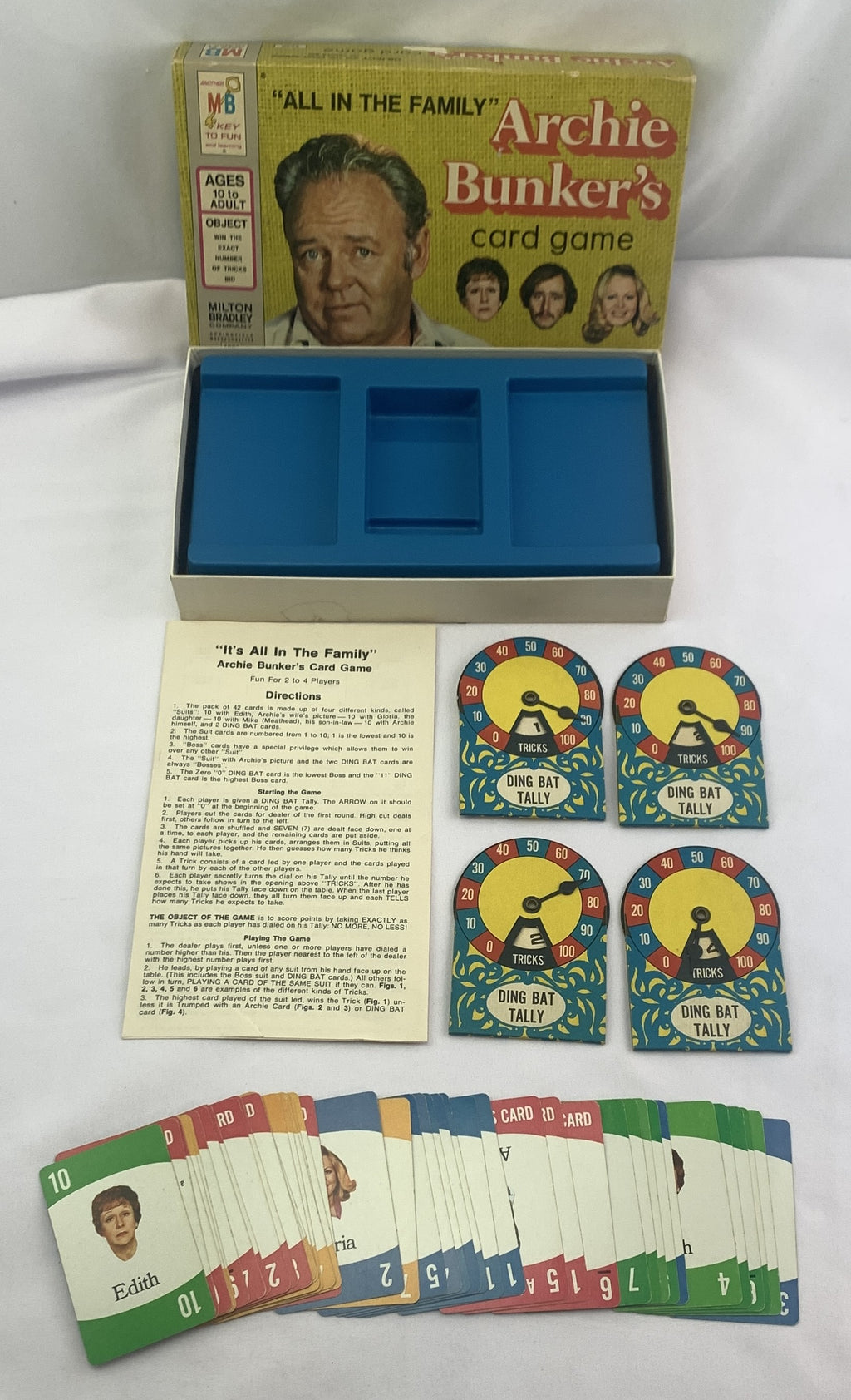 Archie Bunker's Card Game - 1972 - Milton Bradley - Great Condition