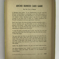 Archie Bunker's Card Game - 1972 - Milton Bradley - Great Condition