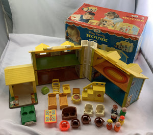 Fisher Price Little People Family Play House - 1969 - Great Condition