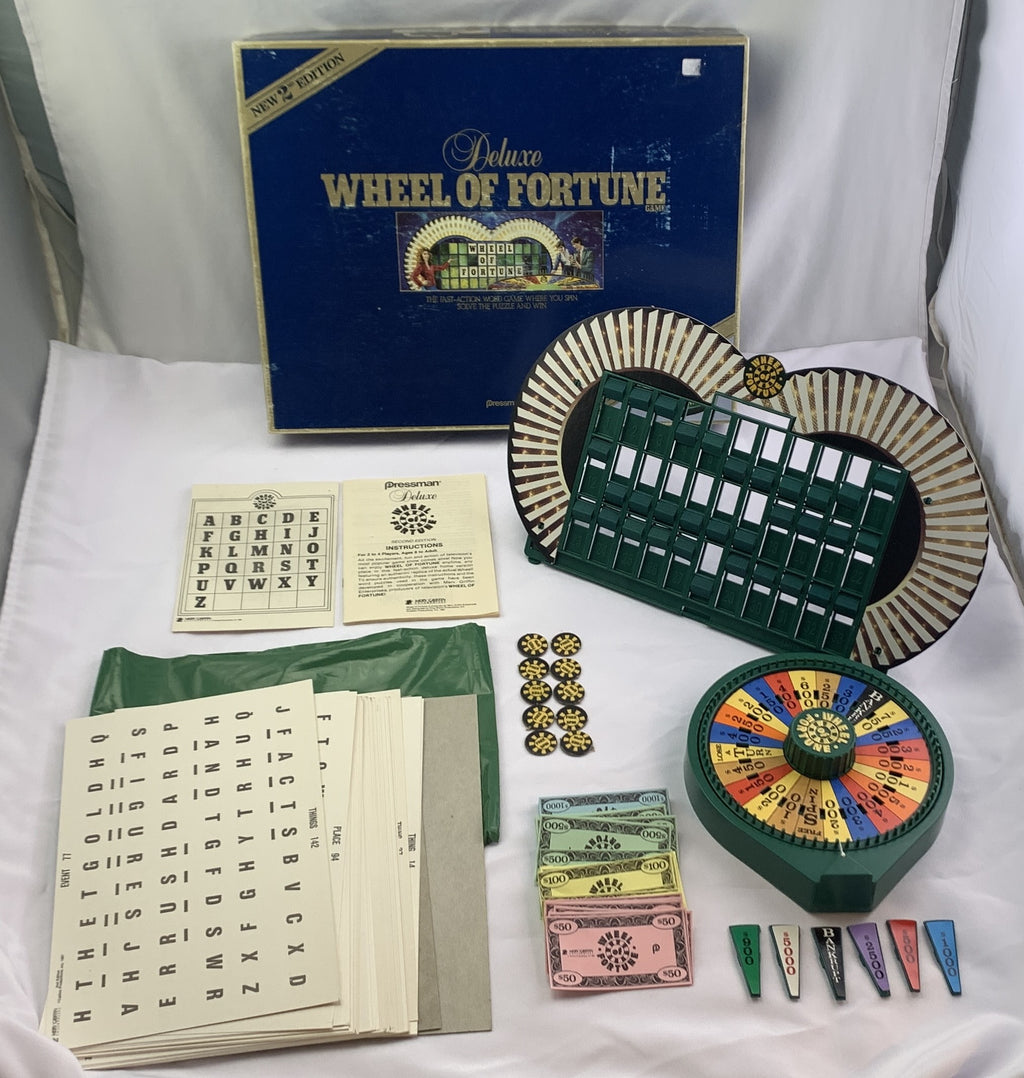 Deluxe Wheel of Fortune Game 2nd Edition - 1986 - Pressman - Great Condition