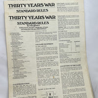 Thirty Years War Game - 1976 - SPI - Very Good Condition
