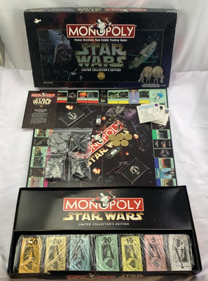 Monopoly Game Star Wars Limited Collectors Edition - 1997 - Parker Brothers - Very Good Condition