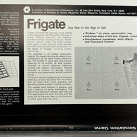 Frigate: Sea War in the Age of Sail Game - 1974 - SPI - Very Good Condition
