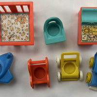 Fisher Price Little People Family Play House - 1969 - Very Good Condition