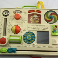 Crib Busy Box Activity Center with Straps - 1973 - Fisher Price - Great Condition
