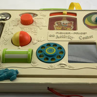 Crib Busy Box Activity Center with Straps - 1973 - Fisher Price - Great Condition