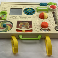 Crib Busy Box Activity Center with Straps - 1973 - Fisher Price - Great Condition