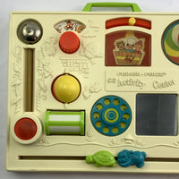 Crib Busy Box Activity Center with Straps - 1973 - Fisher Price - Great Condition