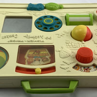 Crib Busy Box Activity Center with Straps - 1973 - Fisher Price - Great Condition