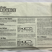 Trouble Game - 1986 - Milton Bradley - Very Good Condition