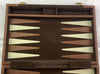 Backgammon Game 15.5" x 9.5" Felt Case - Complete - Great Condition