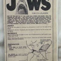 Jaws Game - 1975 - Ideal - Good Condition