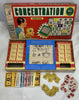 Concentration Game 2nd Edition - 1960 - Milton Bradley - Good Condition