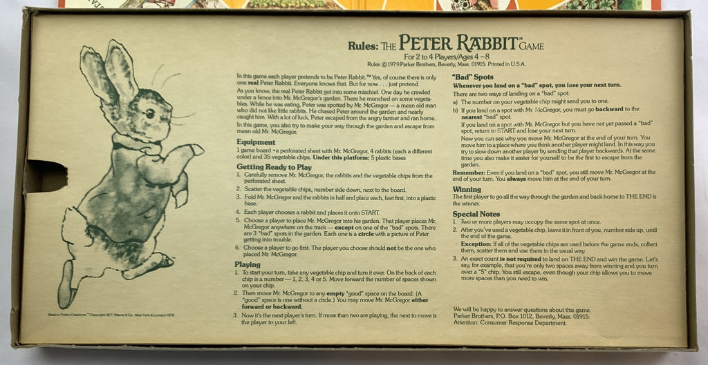 The Peter Rabbit Game - Parker Brothers - Very Good Condition | Mandi's ...