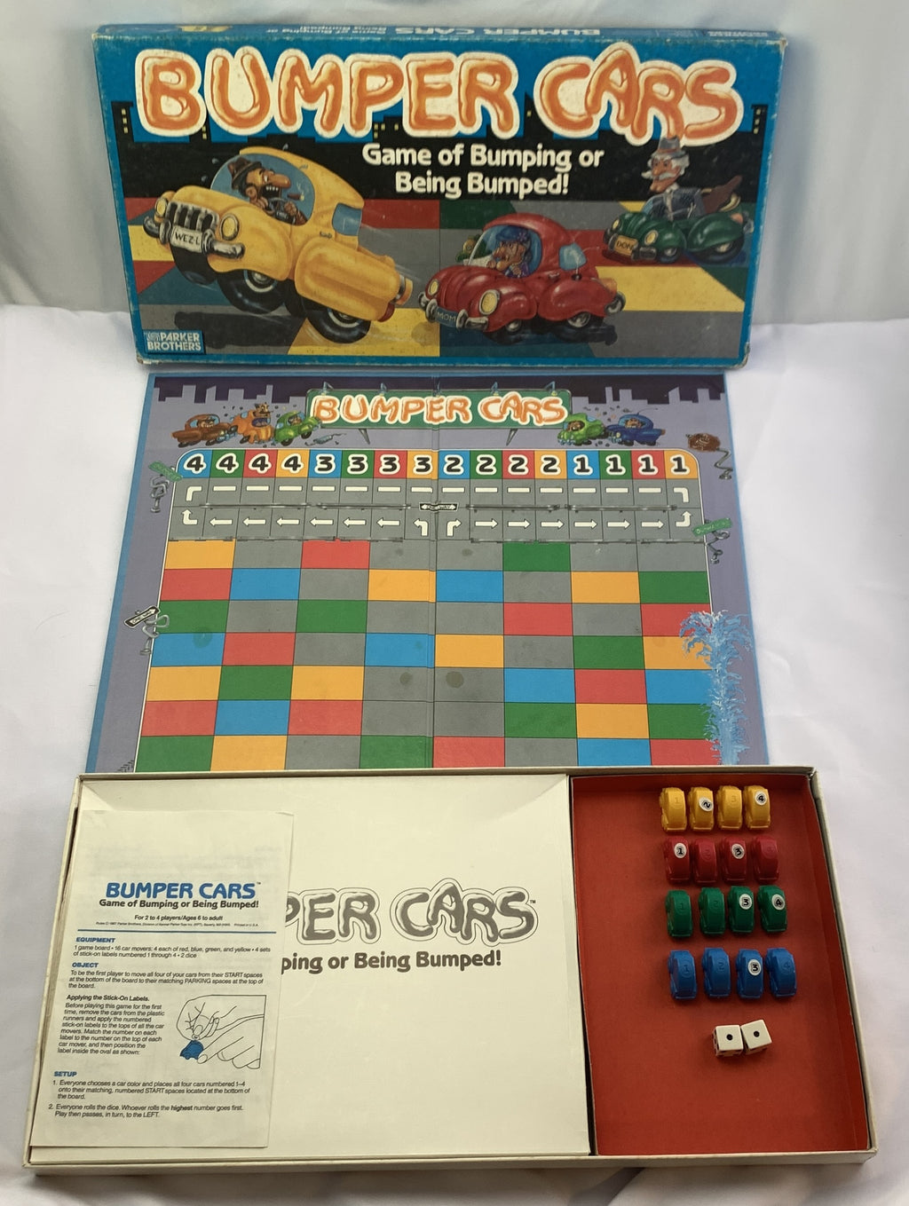 Bumper Cars Game - 1987 - Parker Brothers - Great Condition