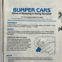 Bumper Cars Game - 1987 - Parker Brothers - Very Good Condition