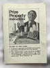Prize Property Game - 1974 - Milton Bradley - Great Condition