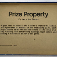 Prize Property Game - 1974 - Milton Bradley - Great Condition